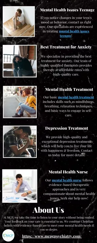Mental Health Issues Teenage
