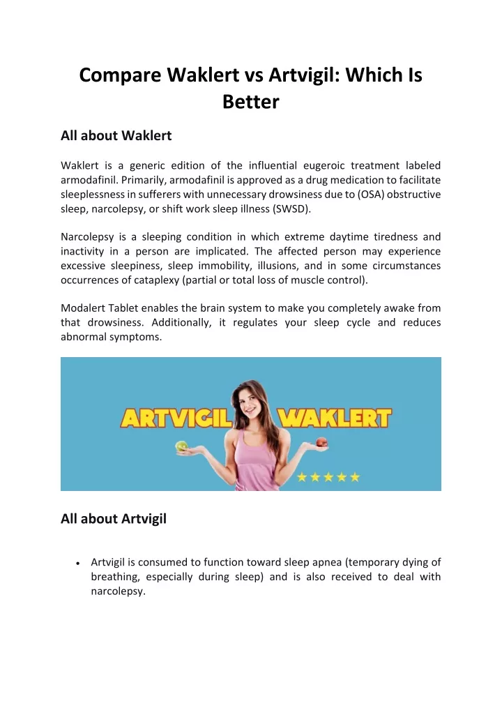 compare waklert vs artvigil which is better