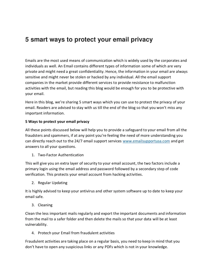 5 smart ways to protect your email privacy