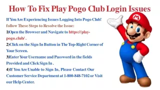 How to Fix Play Pogo Club Login Issues