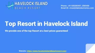 Top Resort in Havelock Island