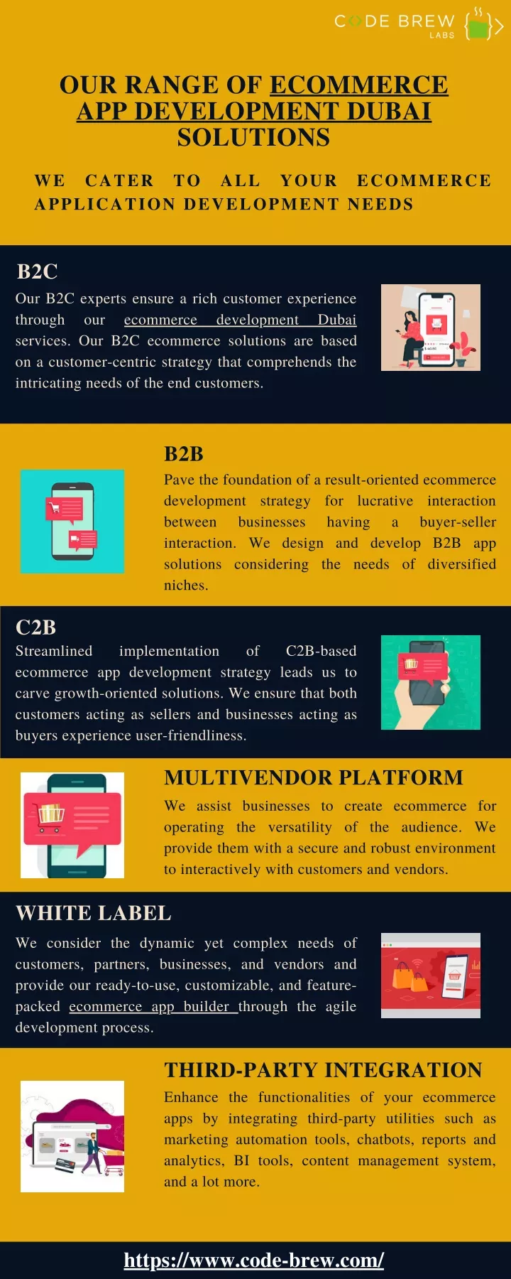 our range of ecommerce app development dubai