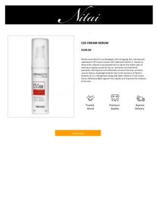 c25 cream serum