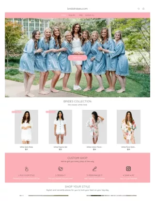 New Style Bridal Party Robes