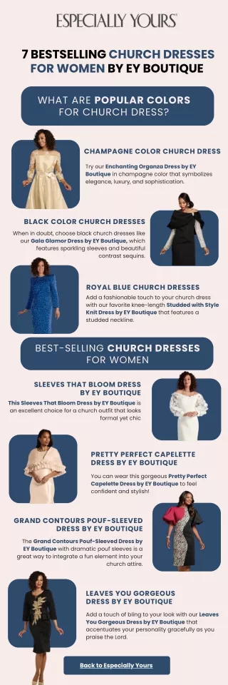 7 Bestselling Church Dresses for Women by EY Boutique