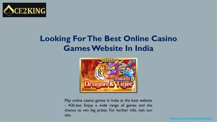 looking for the best online casino games website