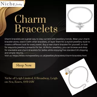 Shop Gold Charm Bracelets Online from Niche Jewellery
