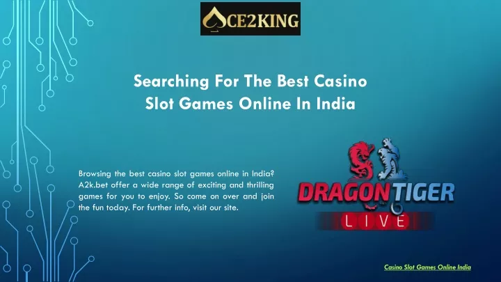searching for the best casino slot games online