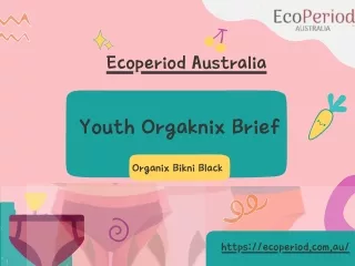 Ecoperiod Best Period Underwear for Teens in Four New ShadesYouth Orgaknix Brief