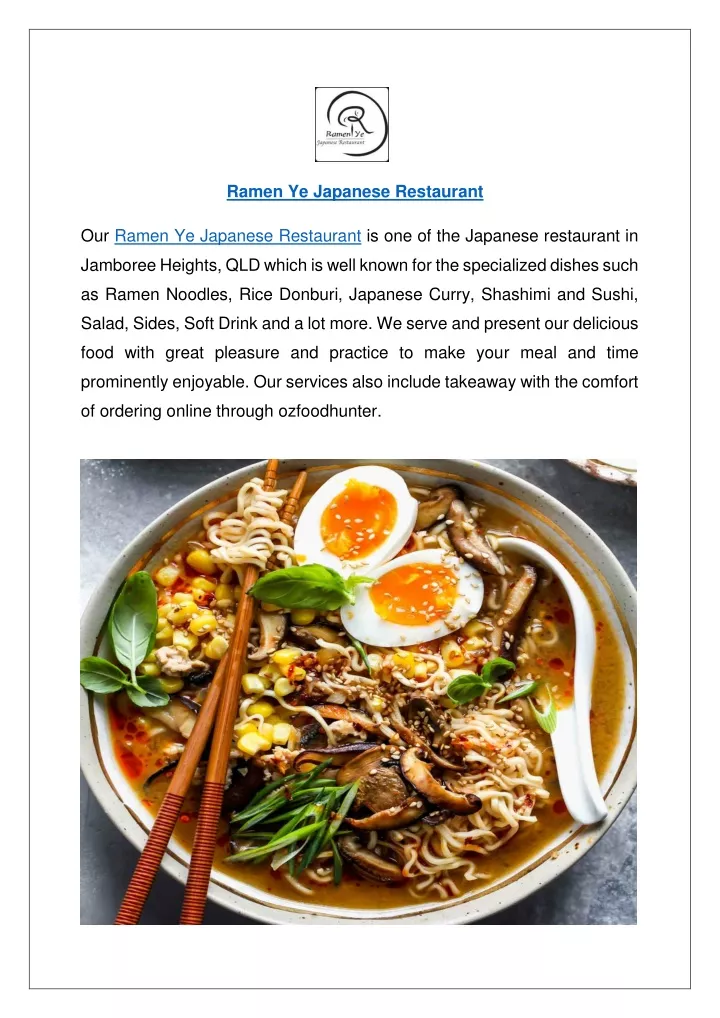 ramen ye japanese restaurant our ramen