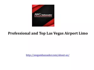 Professional and Top Las Vegas Airport Limo