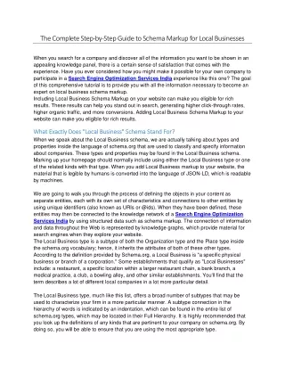 The Complete Step-by-Step Guide to Schema Markup for Local Businesses