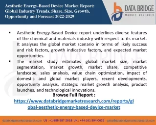 aesthetic energy based device market report
