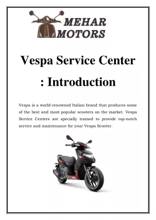 vespa service center