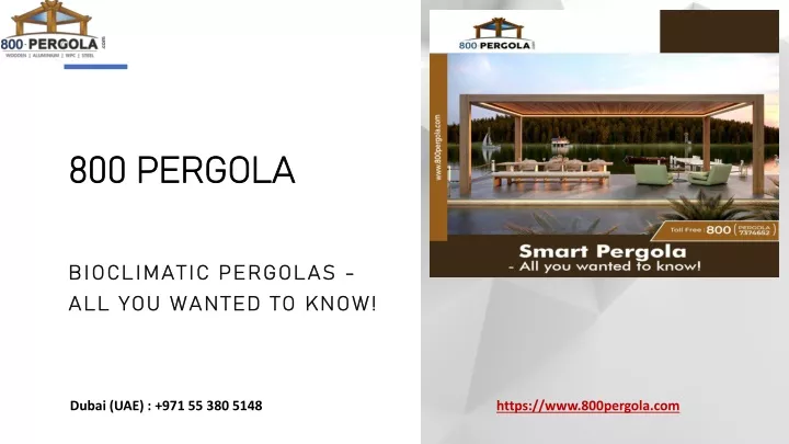 800 pergola