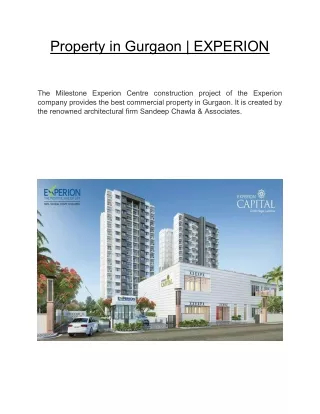 property in gurgaon experion