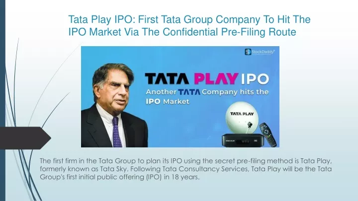tata play ipo first tata group company