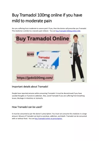 Buy Tramadol online Overnight