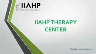 Best Cerebral Palsy Treatment Center in Chandigarh India | IIAHP Therapy Center