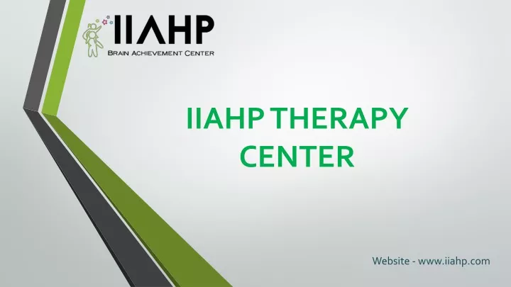 iiahp therapy center