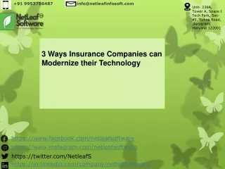 3 Ways Insurance Companies can Modernize their Technology