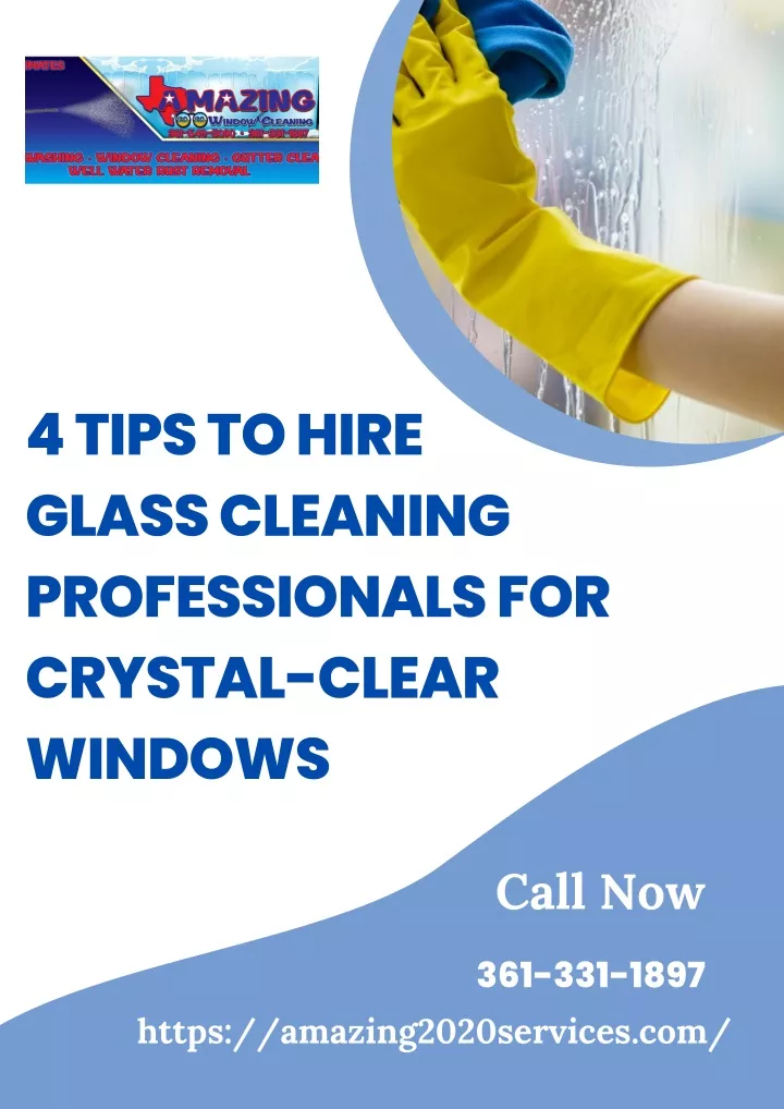 4 tips to hire glass cleaning professionals