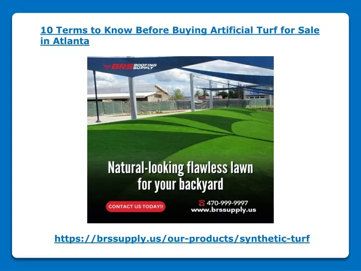 10 terms to know before buying artificial turf
