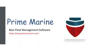 vessel management software | Prime Marine