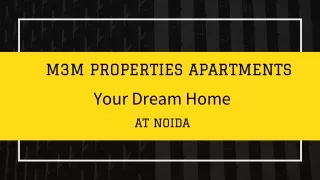 m3m properties apartments
