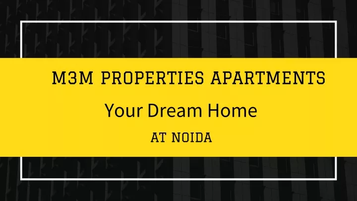 m3m properties apartments