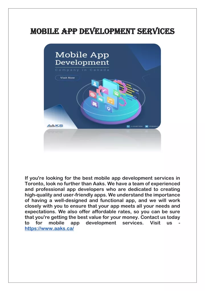 mobile app d mobile app development service