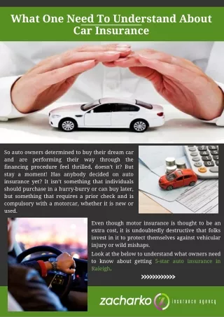 What One Need to Understand About Car Insurance