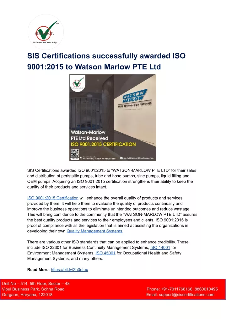 sis certifications successfully awarded iso 9001