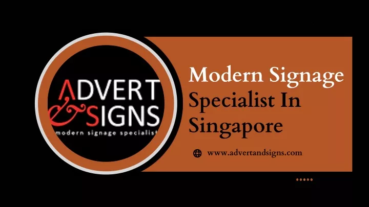 modern signage specialist in singapore
