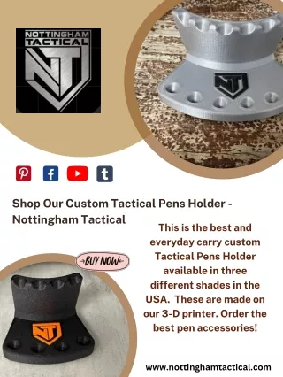Shop Our Custom Tactical Pens Holder - Nottingham Tactical