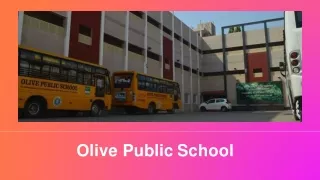 Olive Public School is the Best Choice to Learn and Grow