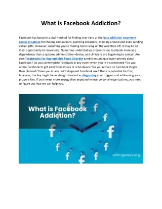 what is facebook addiction