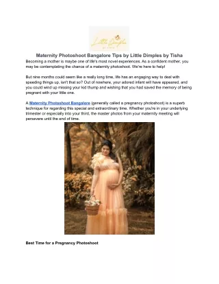 Maternity Photoshoot Bangalore Tips by Little Dimples by Tisha