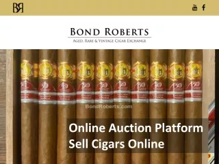 Online Auction Platform Sell Cigars Online