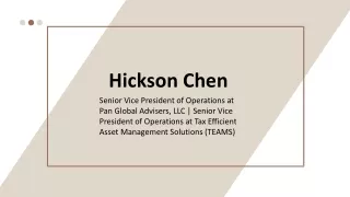 hickson chen senior vice president of operations