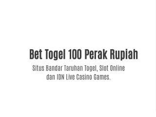 Bet Togel 100 Perak Rupiah Togel Deposit 1000