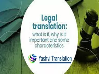 Legal Documents Translation Services - Yashvi Translation