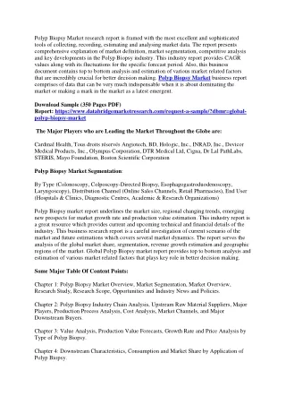 polyp biopsy market research report is framed