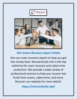 Hire Scams Recovery Expert Online | Recoverfunds.info