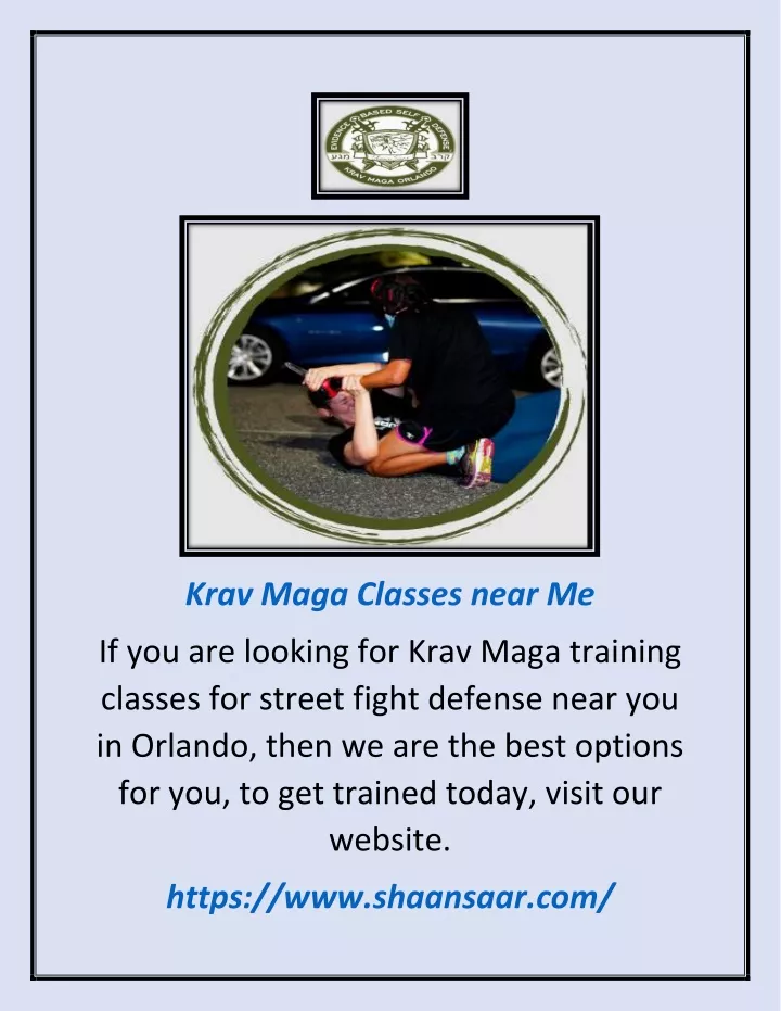 krav maga classes near me