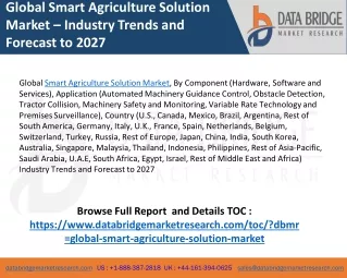 Global Smart Agriculture Solution Market