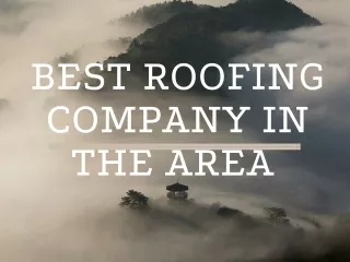 Best Roofing Company in the Area