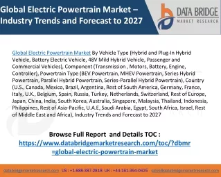Global Electric Powertrain Market size, trends and shares