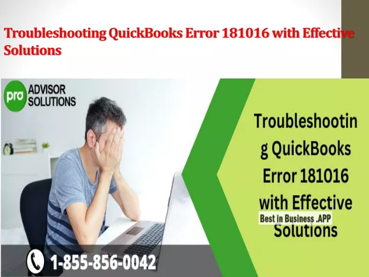 troubleshooting quickbooks error 181016 with effective solutions