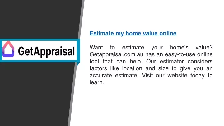 estimate my home value online want to estimate